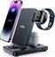 Attēls no adowarka Joyroom Stacja adujca 4w1 Joyroom JR-WQS02 iPhone AirPods Apple Watch skadana - czarna