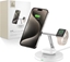 Изображение adowarka Tech-Protect TECH-PROTECT QI15W-A35 3IN1 MAGNETIC MAGSAFE WIRELESS CHARGER WHITE
