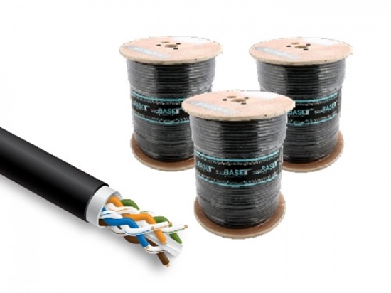 Picture of LAN Datortīklu kabelis, PRO BASE, CAT5E UTP, iekšdarbu/ārdarbu montāžai, 305m