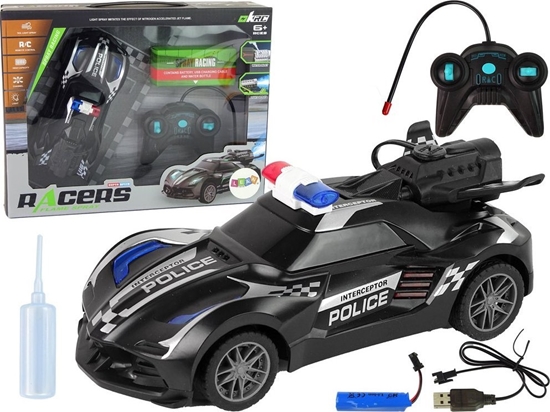 Picture of LeanToys Auto Sportowe R/C Policja Czarne Zdalnie Sterowane