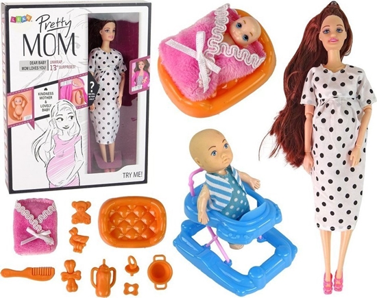 Picture of LeanToys Lalka Dla Dzieci W Ciy Dugie Wosy Akcesoria