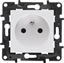Изображение Legrand Gniazdo pojedyncze Legrand Niloe Step 863130 z uziemieniem zaciski rubowe biae