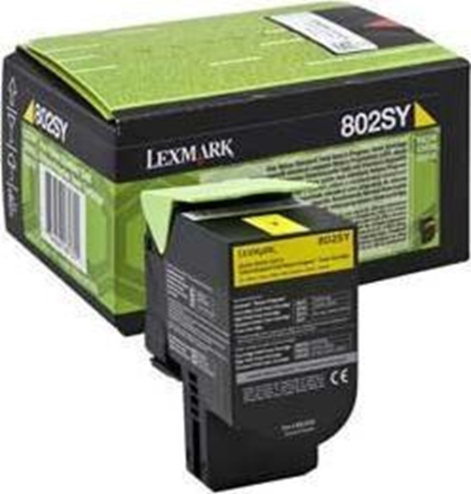 Picture of Lexmark 802SY toner cartridge 1 pc(s) Original Yellow