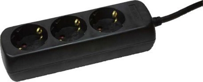 Изображение Listwa zasilajca LogiLink LogiLink 3 gniazda 1.4m czarna