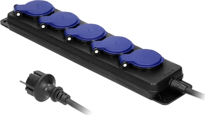 Attēls no Listwa zasilajca Orno OR-AE-13193 5 gniazd 3 m czarna (OR-AE-13193/3M)