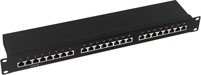 Изображение Logilink Patchpanel 19" Einbau Kat.6 STP 24 Port, schwarz