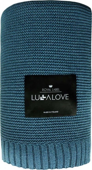 Picture of LullaLove Koc Bambusowy 120x100cm Petrol Lullalove