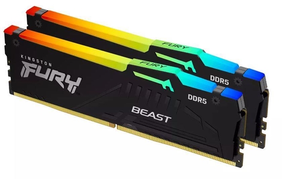 Изображение Operatīvā atmiņa Kingston Fury Beast RGB 32GB Black