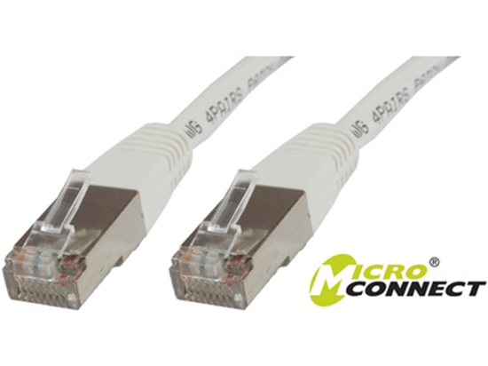 Picture of MicroConnect S/FTP CAT6 0.25m White LSZH - SSTP60025W