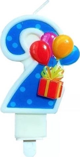 Picture of MK TRADE wieczka cyfra 2 z balonami