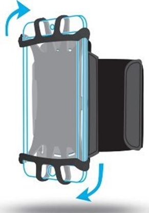 Attēls no Mobilis Mobilis ARM BAND 4-6IN . pokrowiec na telefon komórkowy 15,2 cm (6") Etui na rami Czarny