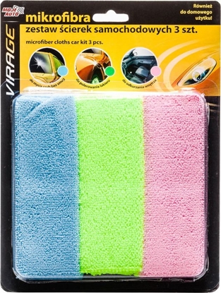 Изображение Moje Auto Moje Auto ciereczki z mikrofibry - zestaw 3 szt uniwersalny