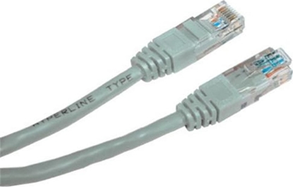Изображение Neutralle UTP crossover patchcord, Cat.5e, RJ45 M - RJ45 M, 5 m, nieekranowany, krzyowy, szary, do poczenia 2 PC Logo blistr