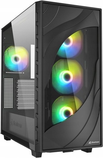 Picture of Obudowa Sharkoon Rebel C80G RGB czarna