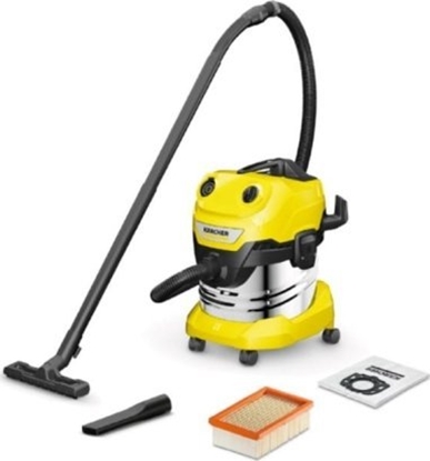 Изображение Vacuum Cleaner|KARCHER|Wet and dry vacuum cleaner WD 4 S V-20/5/22|1000 Watts|Suction power 240w|Capacity 20 l|Noise 73 dB|Yellow|Weight 7.2 kg|1.628-260.0