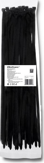 Picture of Organizer Qoltec Opaska zaciskowa Czarny 50 sztuk  (52222)