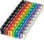 Attēls no Organizer MicroConnect Microconnect MC-CABLEMARKER znacznik kablowy Czarny, Niebieski, Brzowy, Zielony, Szary, Pomaraczowy, Czerwony, Fioletowy, Biay, óty 100 szt.