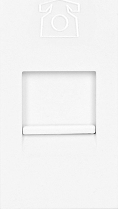 Picture of Orno NOEN RJ11, gniazdo moduowe 22,5x45mm telefoniczne RJ11, biae