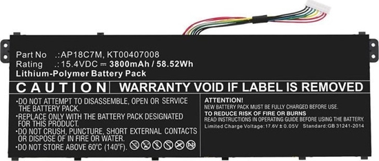 Изображение Pami do laptopa CoreParts CoreParts MBXAC-BA0125 czci zamienne do notatników Bateria