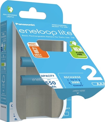 Picture of Panasonic | ENELOOP Lite BK-4LCCE/2BE | AAA | 550 mAh | 2 pc(s)