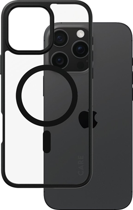 Picture of CARE by PanzerGlass Case Transp Black Frame MagSafe iP 16 Pro M