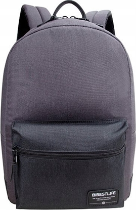 Attēls no Plecak Bestlife Plecak na notebook 14,1", Audrey, szary, poliester, Bestlife