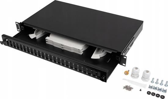 Изображение Lanberg 19" 1U FIBER PATCH PANEL 24XSC DUPLEX / 24XLC QUAD B