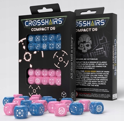 Picture of Q-Workshop Ko¶ci Kompaktowe D6: Celownik - Niebieskie i ró¿owe