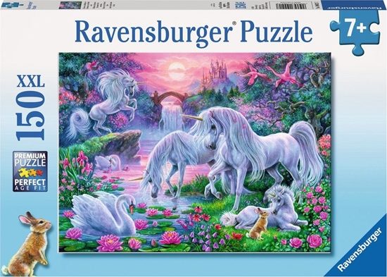 Изображение Ravensburger Puzzle 150 Jednoroec o zachodzie soca