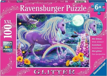 Picture of Ravensburger Puzzle 300el Brokatowy jednoroec 129805 RAVENSBURGER