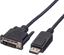 Изображение Roline DisplayPort Cable, DP-DVI (24+1), M/M, black, 1.5 m