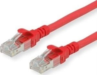 Изображение Roline ROLINE - Patch- Cable - RJ- 45 (M) to RJ- 45 (M) - 30 cm - SFTP, PiMF - CAT 6 - halogen free, shaped, stranded - red (21.15.2952)