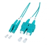 Изображение SC-LC Optiskais komutācijas kabelis duplex, MM, Multimode OM3, 50/125 1.0m/ LSZH
