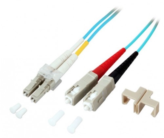 Picture of SC-LC Optiskais komutācijas kabelis duplex, MM, Multimode, OM3, 50/125, 3.0m/ LSZH