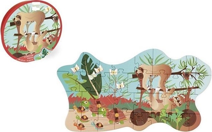 Attēls no Scratch Scratch, Puzzle konturowe Leniwce 35 elem.