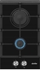 Picture of Simfer | Hob | H3.201.TGRSP | Gas on glass | Number of burners/cooking zones 2 | Rotary knobs | Black