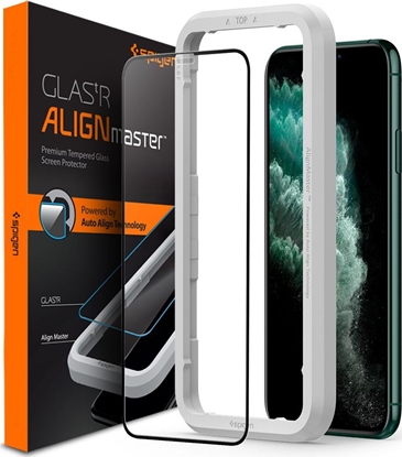 Attēls no Spigen SZKO HARTOWANE SPIGEN ALM GLASS FC IPHONE 11 PRO BLACK