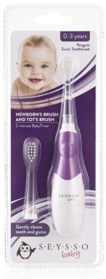 Изображение Szczoteczka Seysso Baby Penguin SEB02 Fioletowa
