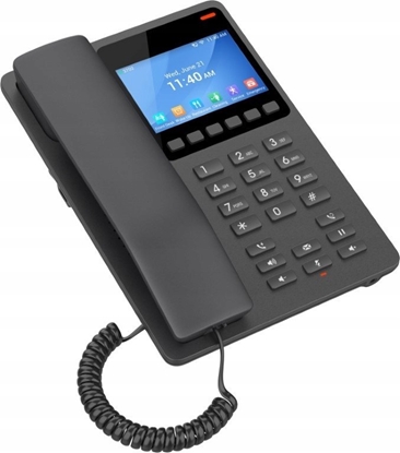 Picture of Telefon stacjonarny GrandStream Grandstream GHP 631 LCD CZARNY | VoIP | Telefony hotelowe