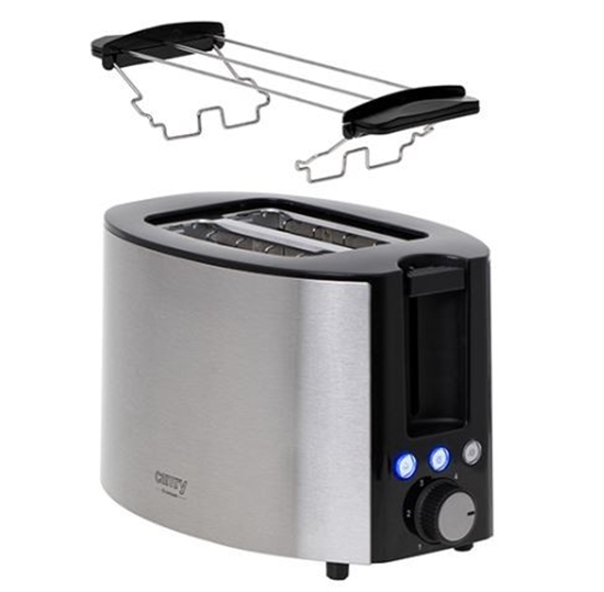 Picture of Camry | Toaster | CR 3215 | Power 1000 W | Number of slots 2 | Housing material Stainless steel | Black/Stainless steel