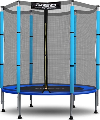 Attēls no Trampolina ogrodowa Neo-Sport NS-04Z200F z siatk zewntrzn 4.5 FT 140 cm