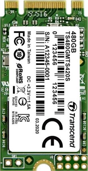 Picture of Dysk SSD Transcend 420S 480GB M.2 2242 SATA III (TS480GMTS420S)