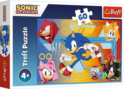 Изображение Trefl PUZZLE 60EL TREFL SONIC W AKCJI PUD