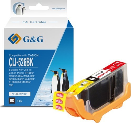 Picture of Tusz G&G kompatybilny z CLI526BK, NP-C-0526BK, 4540B001, black, 8.4ml