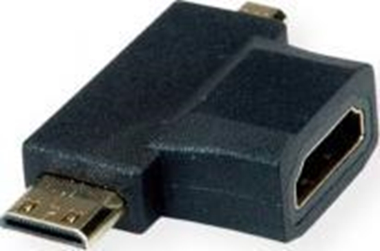 Picture of Value HDMI T-Adapter, HDMI  - HDMI Mini + HDMI Micro