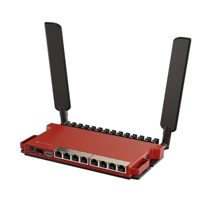 Attēls no Wireless Router|MIKROTIK|Wireless Router|Wi-Fi 6|IEEE 802.11ax|USB 3.0|8x10/100/1000M|1xSPF|Number of antennas 2|L009UIGS-2HAXD-IN