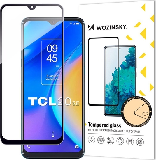 Picture of Wozinsky Wozinsky Full Glue Tempered Glass Tempered Glass for TCL 20 SE 9H Full Screen with Black Frame