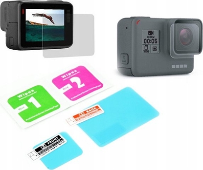 Picture of Xrec Zestaw 2w1 Osona Na Obiektyw + Ekran Lcd Do Gopro Hero 7 6 5 Black