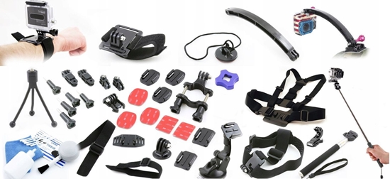 Picture of Xrec Zestaw Xxl Akcesoria Do Gopro Go Pro Hero 7 6 5 4 3+ 3 2 1