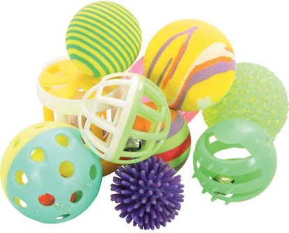 Attēls no Zolux Zabawki dla kota - zestaw 10 rónych 4 cm